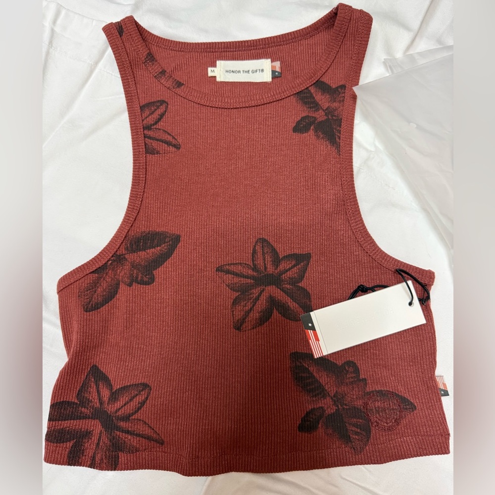 Nordstrom Floral Crop Top